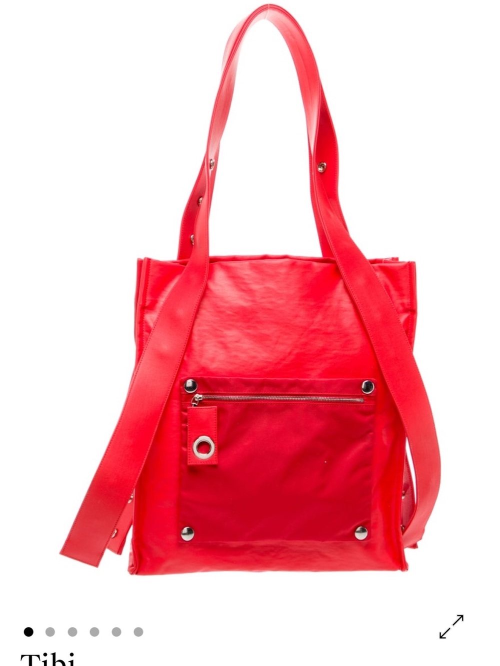 Tibi Lloyd Tote Bag in Red